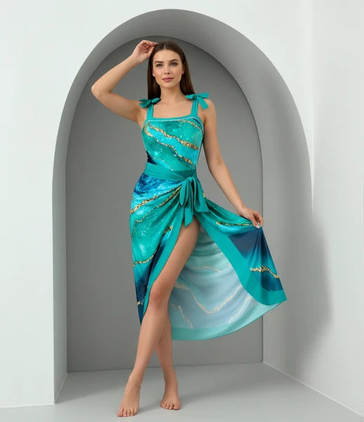 New Swimsuit With Premium Print, One-Piece Casual Two-Piece Set, Sexy Bikini Fleece Era